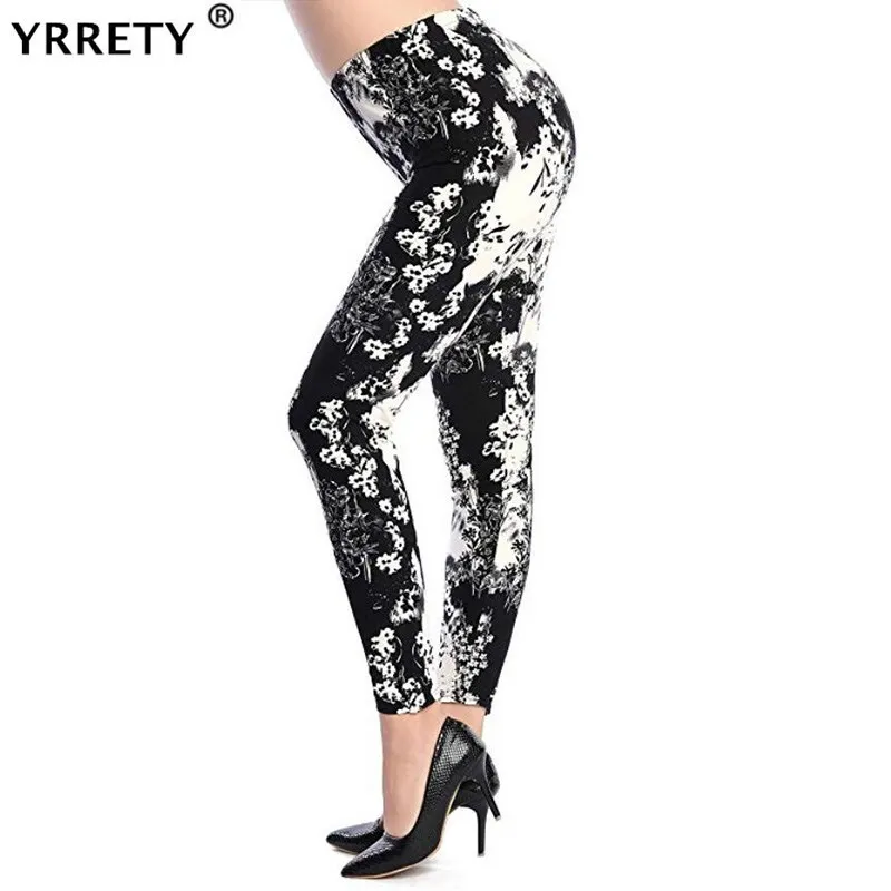 

YRRETY High Waisted Workout Leggings Casual Push Up Print Sporting Breathable Athletic Legging Plus Size Sportswear Shiny Pants