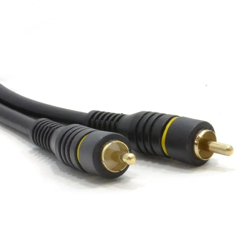 

Premium 75 Ohm Digital Audio COAX Gold Plated RCA Phono Cable 1.5m