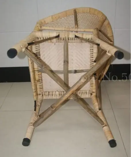 Стул из ротанга, Одноместный старомодный стул для пожилых мужчин, Балконный стул для гостиной, бамбуковый офисный стул