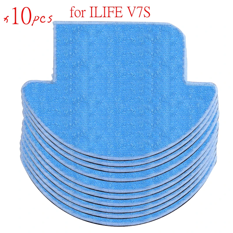 10 pcs ILIFE V7s Plus Robot Vacuum Cleaner MOP Cloths for chuwi ilife v7s Replacement Mop Cleaning Robot Vacuum Cleaner Mop