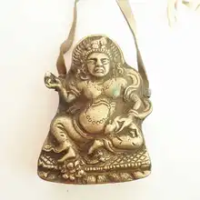 TGB152 Тибетский старину старый латунная Будда молитва коробка Тибет Будды-Фул коробка Ghau ремесленных Коллекционные вещи