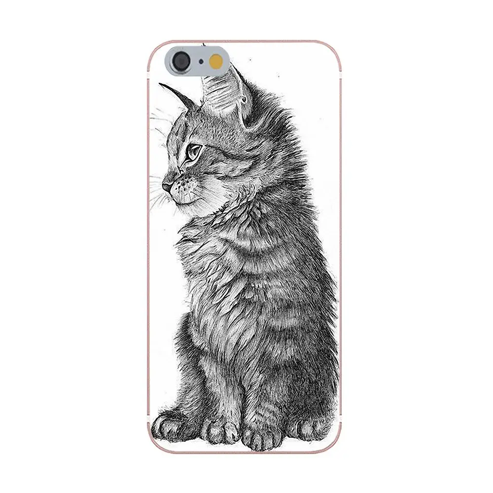 Tpwxnx Funny Grey Cat TPU Phone Cover Case Capa For Sony Xperia Z Z1 Z2 Z3 Z4 Z5 compact Mini Premium M2 M4 M5 T3 E3 E5 XA