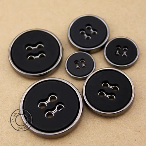 

15-30mm Top Grade Black 4Hole Dull Pulish Buttons Fashion Man Suit Button for Coat Accessary, Free Shipping