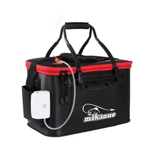 EVA Folding Large capacity Outdoor portable fish bucket Fishing tackle Carry Fishing bag Live Fish Box sea waterproof bucket fishing box eva customization easy to clean box customized baiting bucket thickening fishing bucket waterproof case