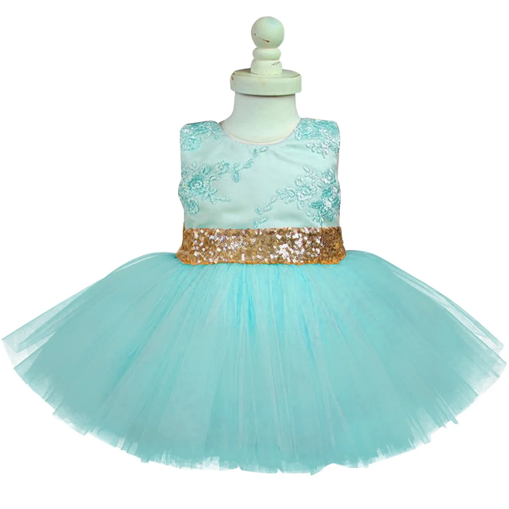 Одежда принцессы для девочек платье с бантом и открытой спиной для первого дня рождения, костюм для малышей Детское нарядное платье, Vestidos, платья для малышей возрастом от 1 года до 5 лет - Цвет: LV
