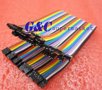 40pcs Dupont Wire Color Jumper Cable 2.0mm 2P Female to Female Pin Head 20cm