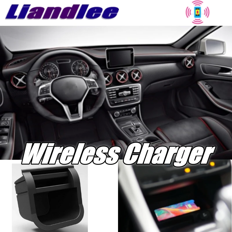 

Wireless Car Phone Charger Armrest Storage Compartment Fast qi Charging For Mercedes Benz A MB W176 W177 V177 2014~2019