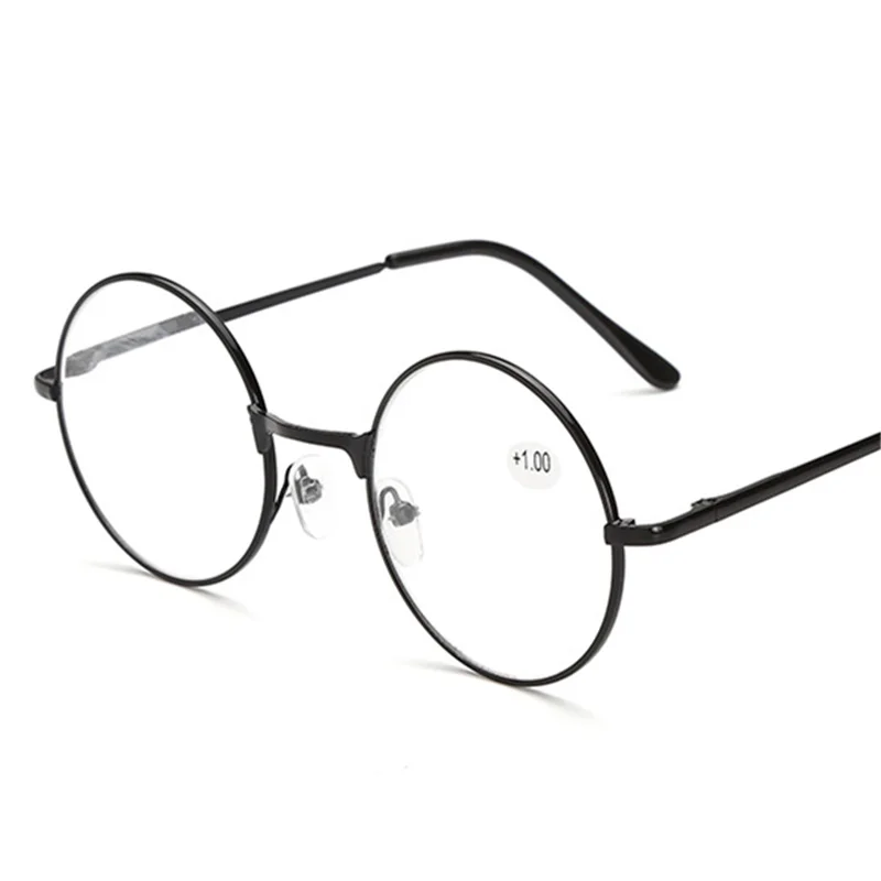 

Kaleidoscope Glasses Vintage Round Metal Spring Legs Reading Glasses Retro Men Women Mirror Eyeglasse Metal Frame Red Eyewears