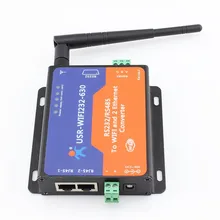 USR-WIFI232-630 Serial RS232 Rs485 to WIFI and Ethernet Server Converter, 2 TCP/IP Port Support Wired Ethernet Transmission USR-WIFI232-630 Serial RS232 Rs485 to WIFI and Ethernet Server Converter, 2 TCP/IP Port Support Wired Ethernet Transmission