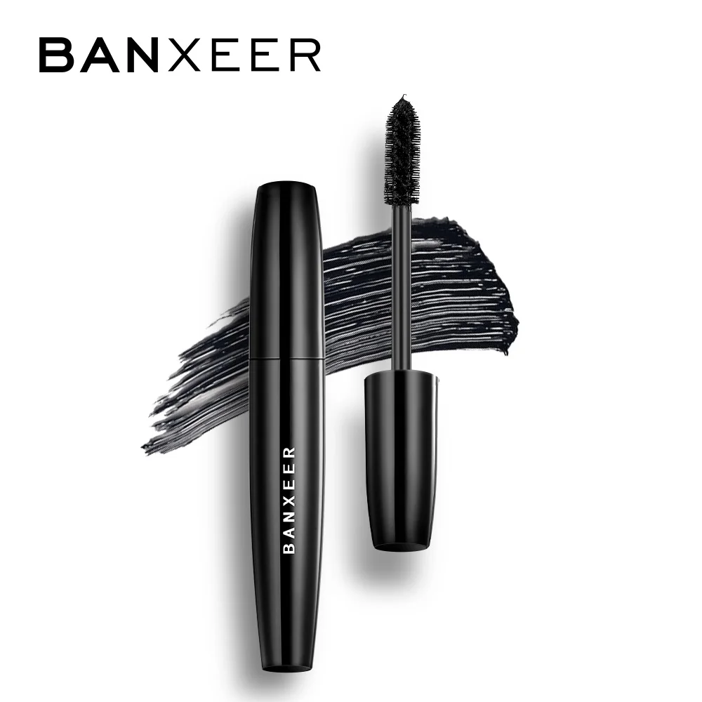 BANXEER Volume Express Mascara Waterproof Eyelashes New 4D Silk Fiber Lash Mascara Waterproof