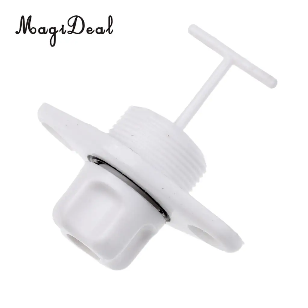 MagiDeal 1Pc Universal White ABS Marine Boat Transom Yacht Screw Type