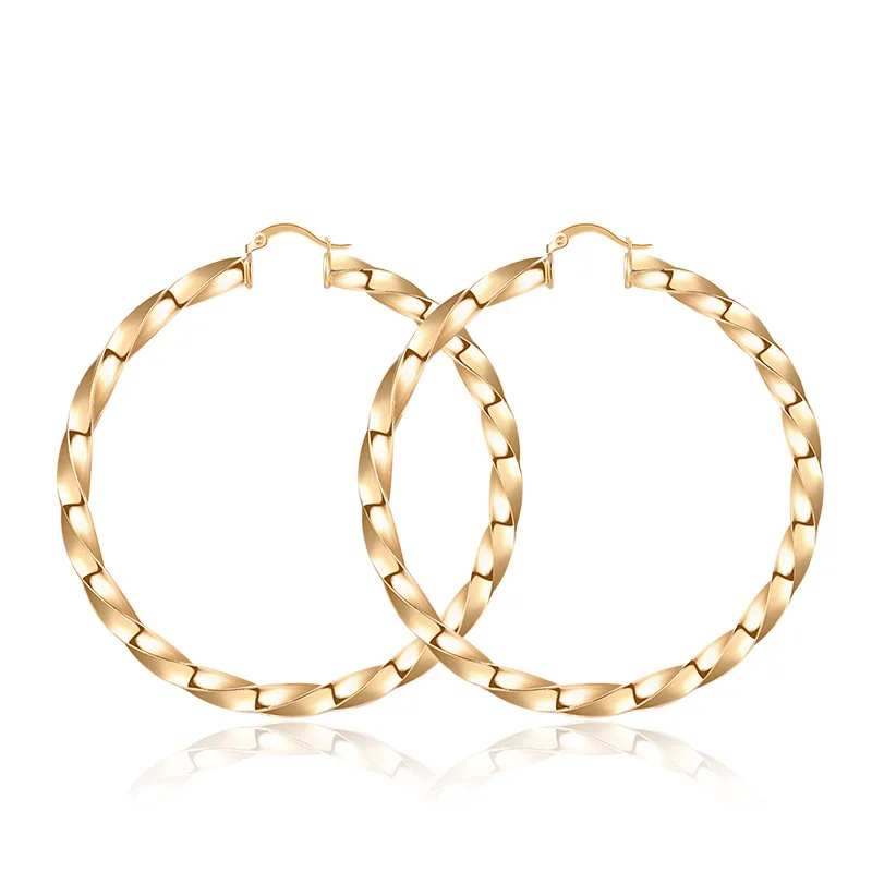 

Fashion Manifesto Earrings 2019 Big Circle Earrings Women's Spiral Earrings Classic Simple Wind Earrings Modern Jewelry