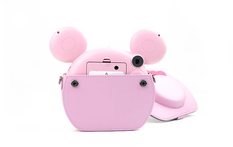 Loverly чехол из искусственной кожи для камеры с ремешком для Fujifilm Instax TsumTsum Polaroid camera Portector