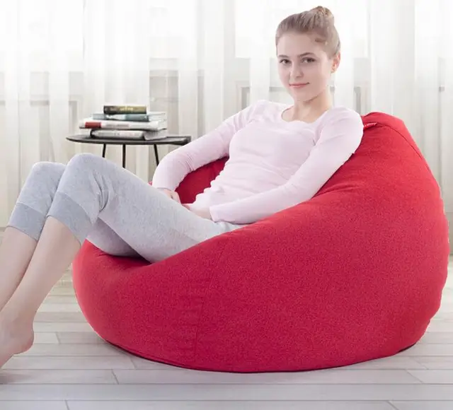 Cover Only No Filler Large Size S Linen Bean Bag Chair Home Cover Only No Filler Large Size S Linen Bean Bag Chair Home Sofa Furniture