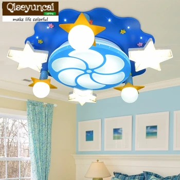 

Qiseyuncai 2017 new children's room remote control LED ceiling lamp girl Princess Room cartoon lighting
