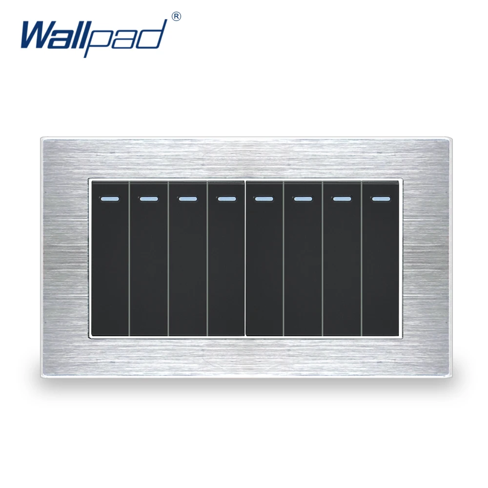 Переключатель настсветильник двусторонний 8 клавиш 146*86 мм|wall light panel|2 gang switchpanel