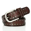 Punk dame ceintures Rivet femmes ceinture de haute qualité en cuir véritable véritable ceinture femme sangle Vintage femme peau de vache ceinture pour jean ► Photo 2/6
