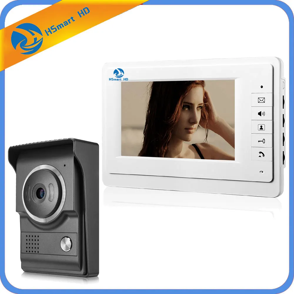 

7 Inch HD Doorbell Camera Video Intercom Door Phone System with Monitor Intercom system Release Unlock for Private House