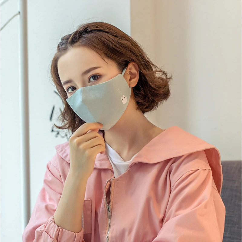 

Japan Cartoon Cat Face Masks 2018 New Men Women Anti-bacterial Dust Masks Fashion Unisex Breathable Mouth Mask M008