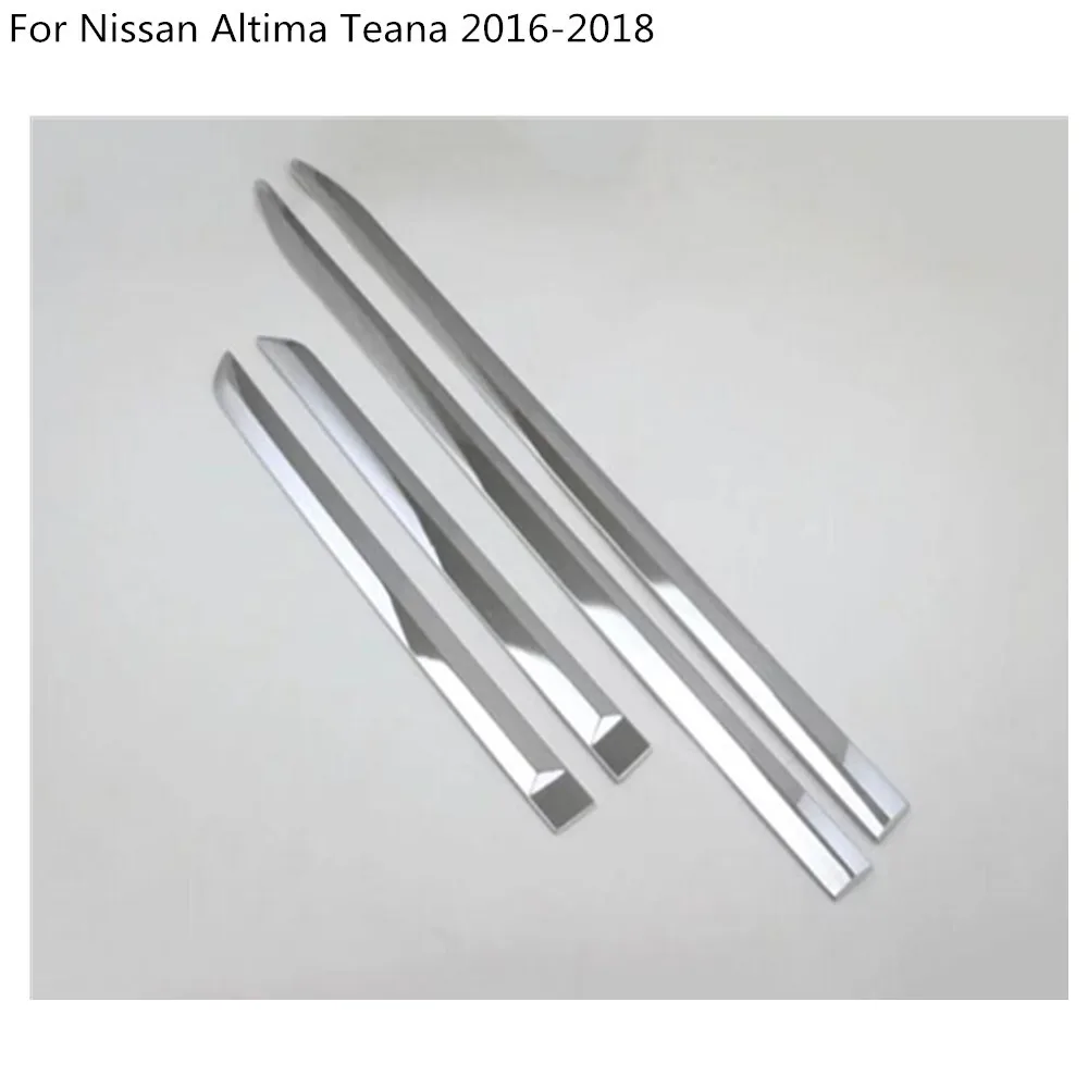 Автомобильный Стайлинг крышка детектор бампер капоты отделка кузова, молдинг на боковые двери палочки полосы литья 4 шт. для Nissan Altima Teana