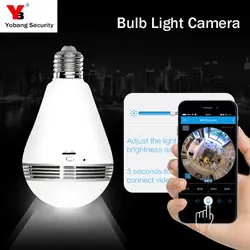 Yobang Защитная лампочка лампа Wi Fi IP камера охранных беспроводной 360 градусов панорамный рыбий глаз ночное видение поддержка 64 ГБ