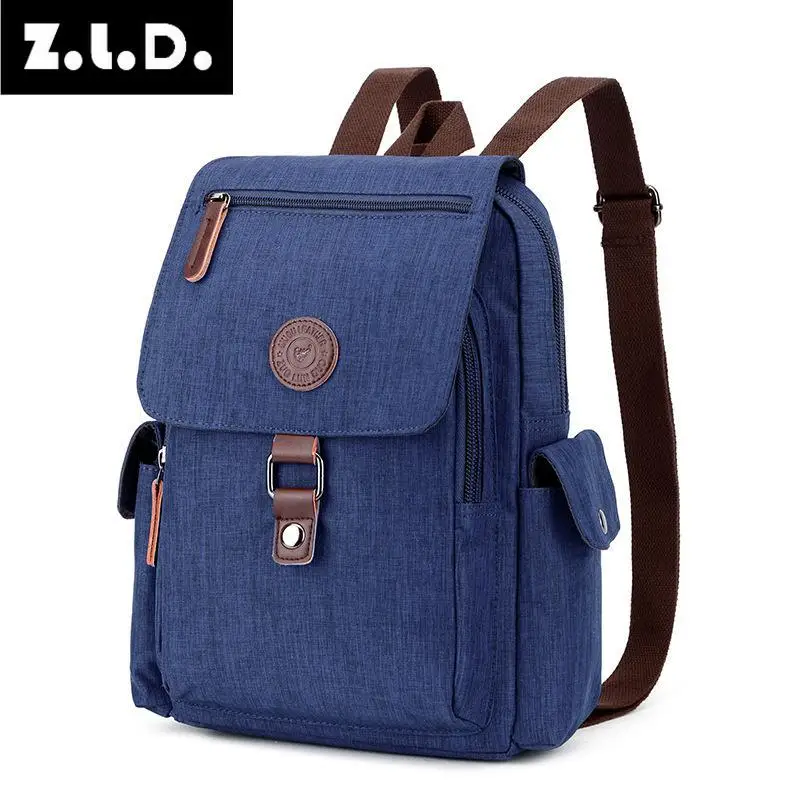 

Z.L.D. new multi-functional men and women backpack OL luxury brand design denim canvas backpack Mochila Feminina Mochila