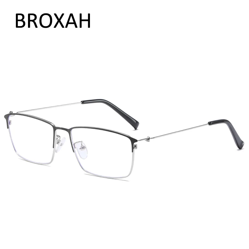 

Retro Metal Glasses Frame Men Women 2019 Classic Square Clear Lens Glasses for Men Extra Light Optical Frame UV400 Gafas