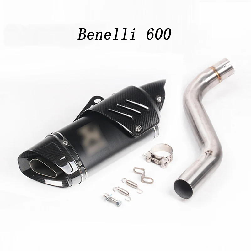 Для Бенелли 300 302 502 600 глушитель для мотоцикла Benelli BN300 JB302 BN302 TRK502 TNT600 Труба среднего звена мотоцикл лазера