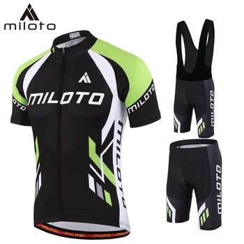 

MILOTO Summer Short Cycling Jersey Set Maillot Ropa Ciclismo Bicycle Clothing MTB Riding Bike Uniform Maillot Cycling bib suits