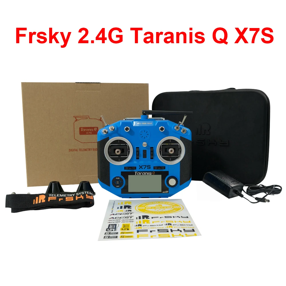 

Frsky 2.4G 16CH ACCST Taranis Q X7S Transmitter TX Mode 2 M7 Gimbal Wireless Trainer Free Link App Bag for RC FPV Racing Drone
