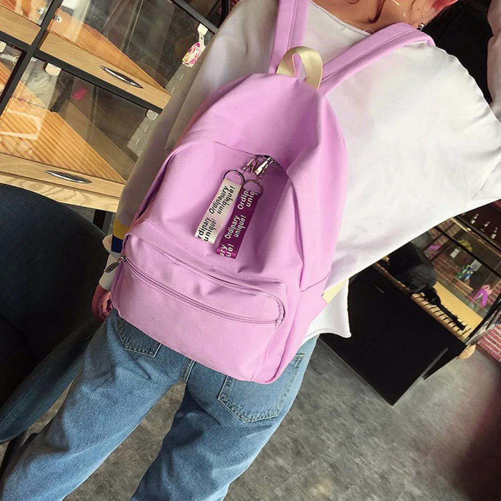 

OCARDIAN Bag Ordinary Unique Women's Fashion Canvas Solid hight quality School Bags Travel Backpack dropship mar26