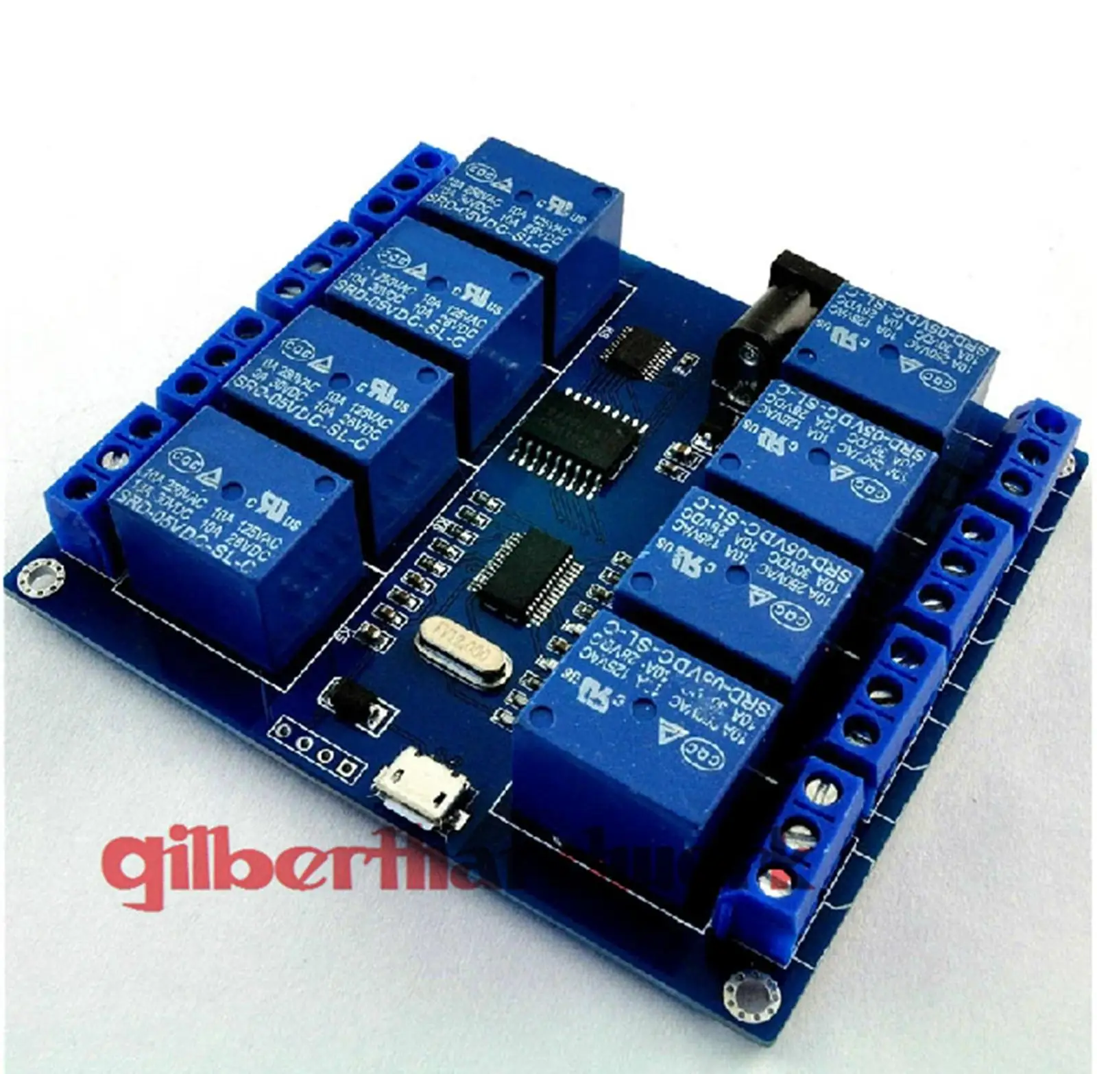 

5V 8-Channel Relay Module With Optocoupler Low Level Triger Indicator Light