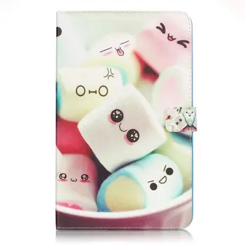 

For Samsung Galaxy Tab 4 10.1 Case, Ultra Slim SmartCover Stand Cartoon Leather Case For Samsung Galaxy Tab 4 SM-T530 Tablet