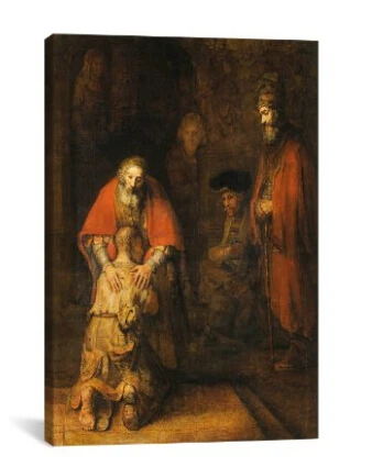 Savurgan Oğul Dönüşü tarafından 1668-1669 Canvas Sanat Baski Rembrandt van Rijn, 14 11-Inch tarafından(China (Mainland))