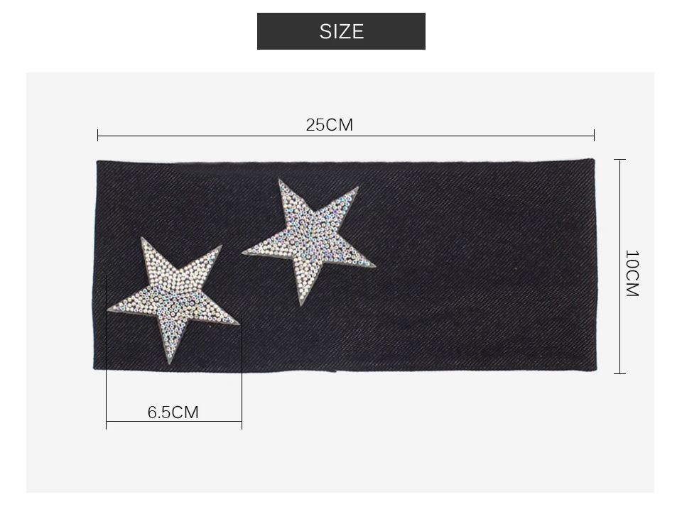 Geebro Jean Headband Moda Estrelas Coloridas Headbands