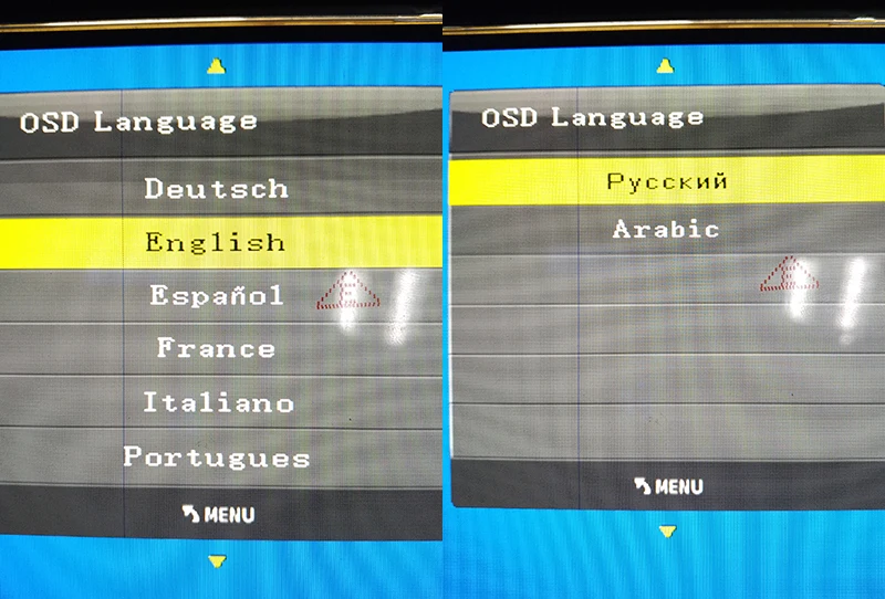 OSD language