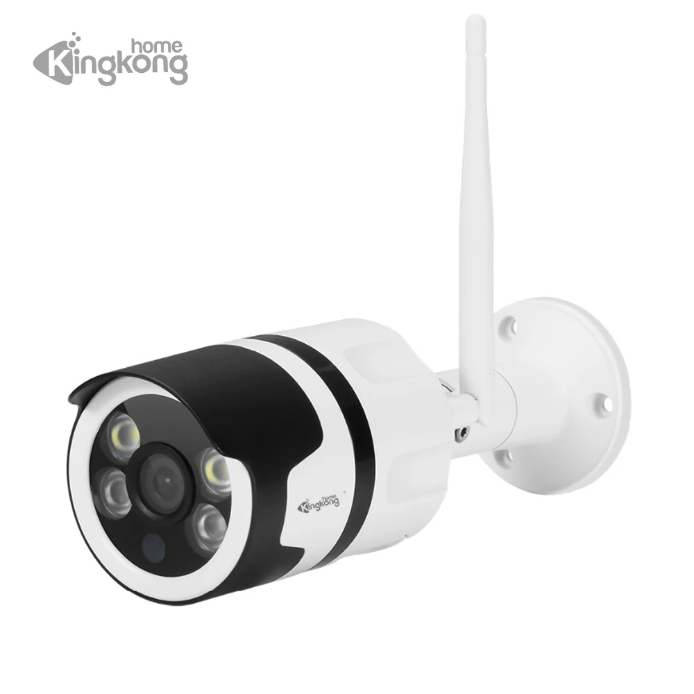 

Kingkonghome Metal Anti-vandal HD 1080P Wifi IP Camera Wireless Wired P2P CCTV Bullet Outdoor Security Camera Support Miscro SD