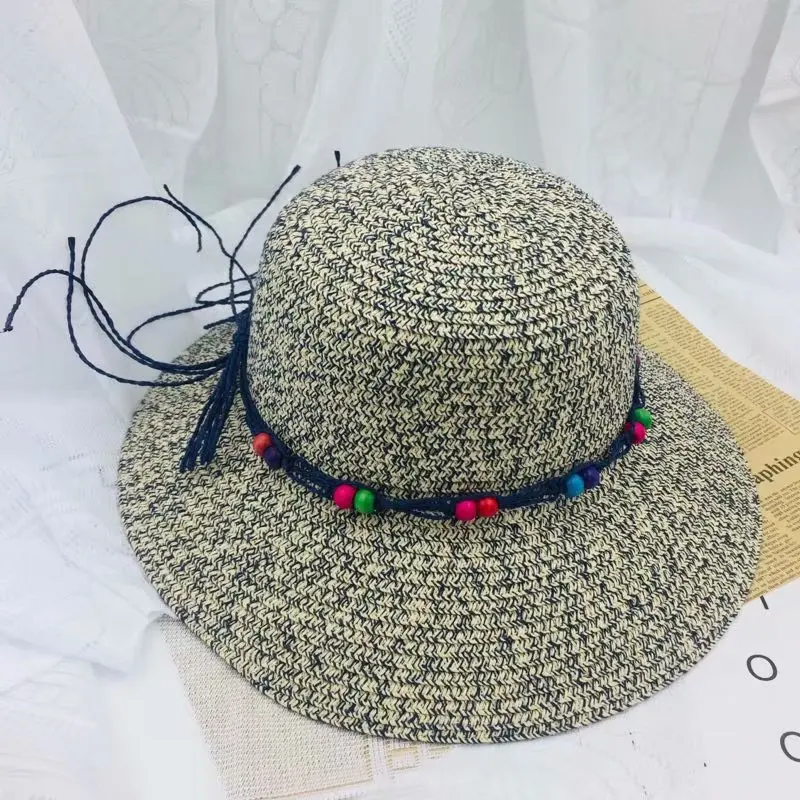 Summmer قذيفة قبعة للشاطئ القش النساء قناع واسعة بريم بنما قبعات للحماية من الشمس للنساء الشمس فتاة السيدات بوهو شاطئ كاب السفر Summmer قذيفة قبعة للشاطئ القش النساء قناع واسعة بريم بنما قبعات للحماية من الشمس للنساء الشمس فتاة السيدات بوهو شاطئ كاب السفر