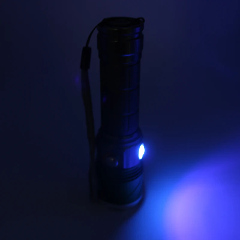 CREE XM-L2 U2 светодиодный светильник-вспышка 2000лм 5 Вт перезаряжаемый светильник Linterna 395 ультрафиолетовый УФ светодиодный фонарь+ зарядное устройство+ подарочная коробка