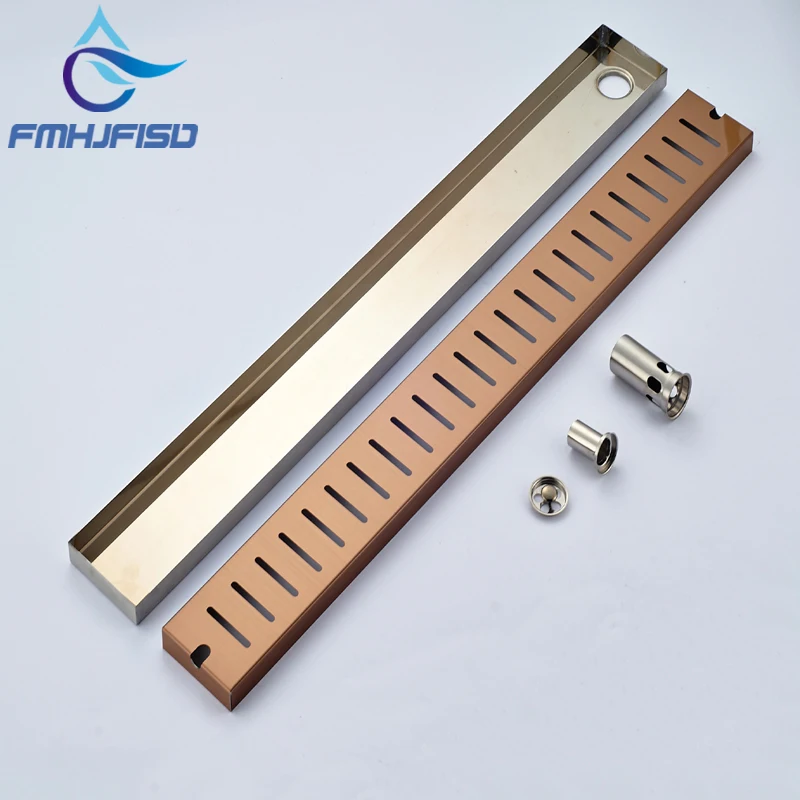 

Wholesale And Retail Luxury Rose Golden Floor Drainer Stainless Steel Floor Filler Bathroom Shower Grate Waste