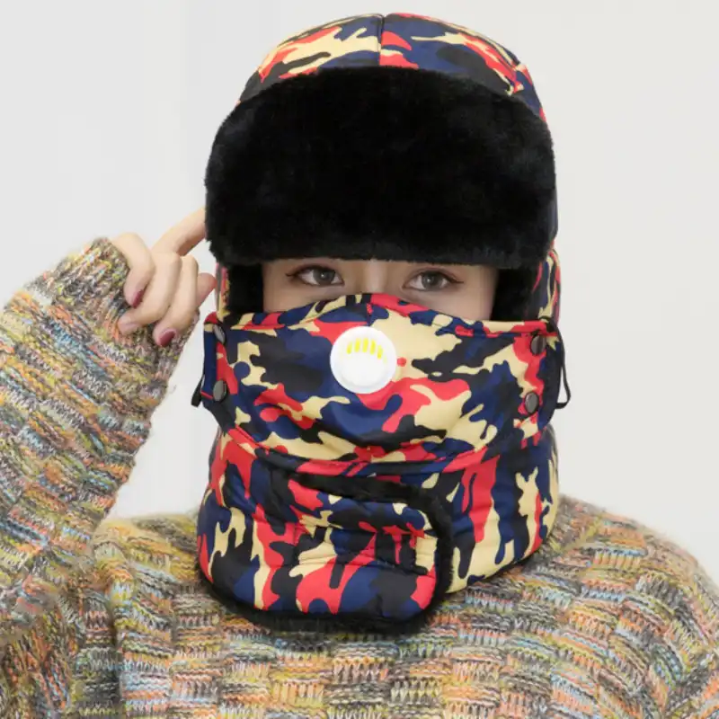 camo bomber hat