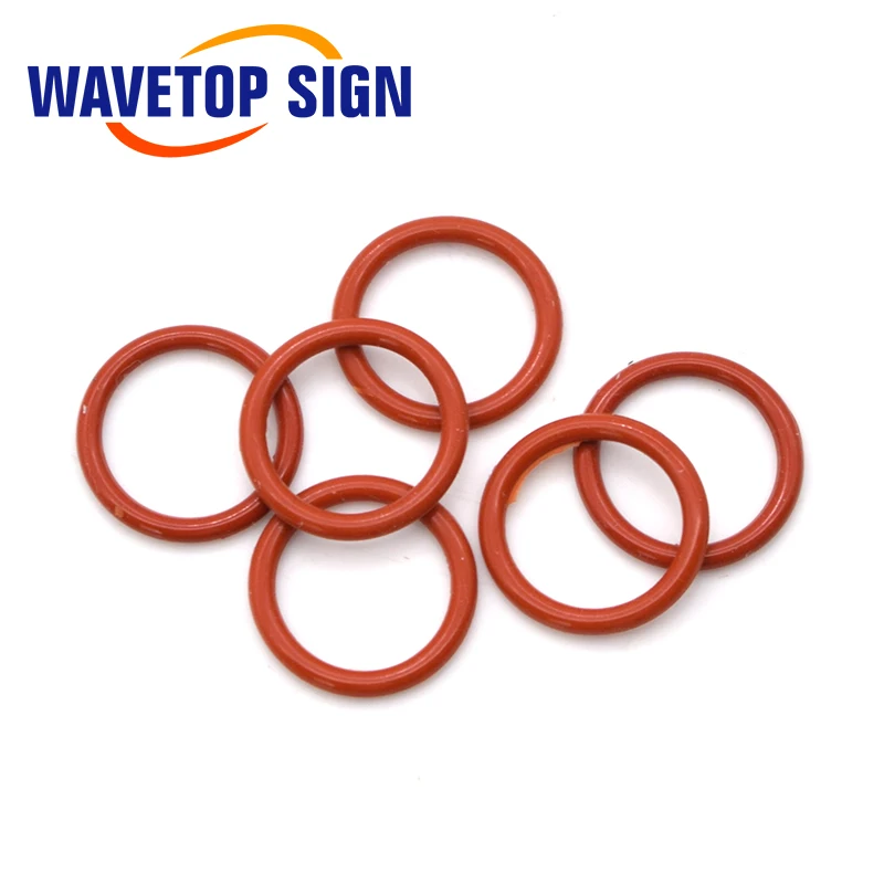 WaveTopSign 10 шт. Силиконовое уплотнительное кольцо шайба внешний Dia.8-50 провода Dia.2mm Водонепроницаемый и высокой Температура устойчивый 10 шт./пакет