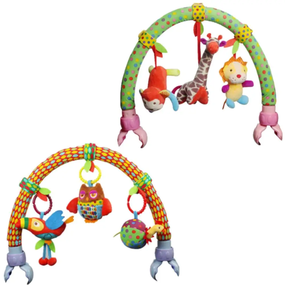 baby bed with hanging toys