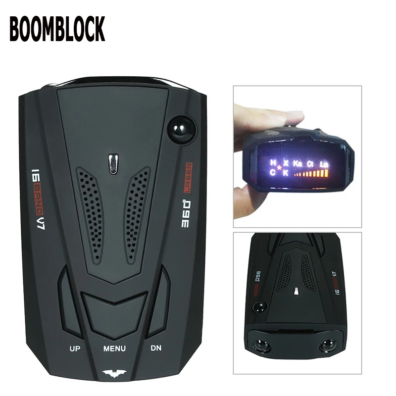 BOOMBLOCK автомобиля Антирадары Gps Светодиодный светильник 16 Группа голосового