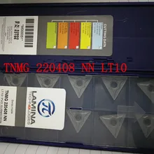 10 шт. Lamina indexable вставки из карбида цемента TNMG 220408 NN LT10 CNC лезвие