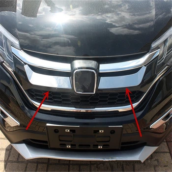 

WELKINRY car auto cover styling For Honda CR-V CRV 2015 2016 stainless steel front head grille racing grill sticker trim