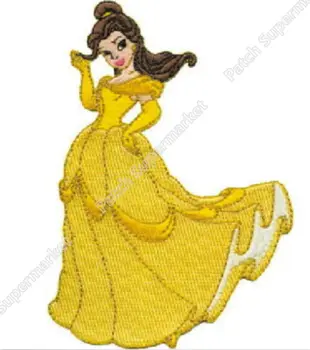 

4.75" Beauty and The Beast Princess Belle rose 2017 TV MOVIE SERIES EMBROIDERED Sew On Iron On Patch TRANSFER Badge Gift Favor