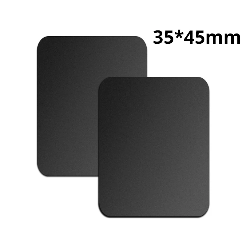 2Pcs Black Square 10 шт./2 шт./лот металлическая пластина круглая квадратная железная пластина для магнитного автомобильного держателя телефона металлические железные листы для магнитного автомобильного держателя - Цвет: 2Pcs Black Square
