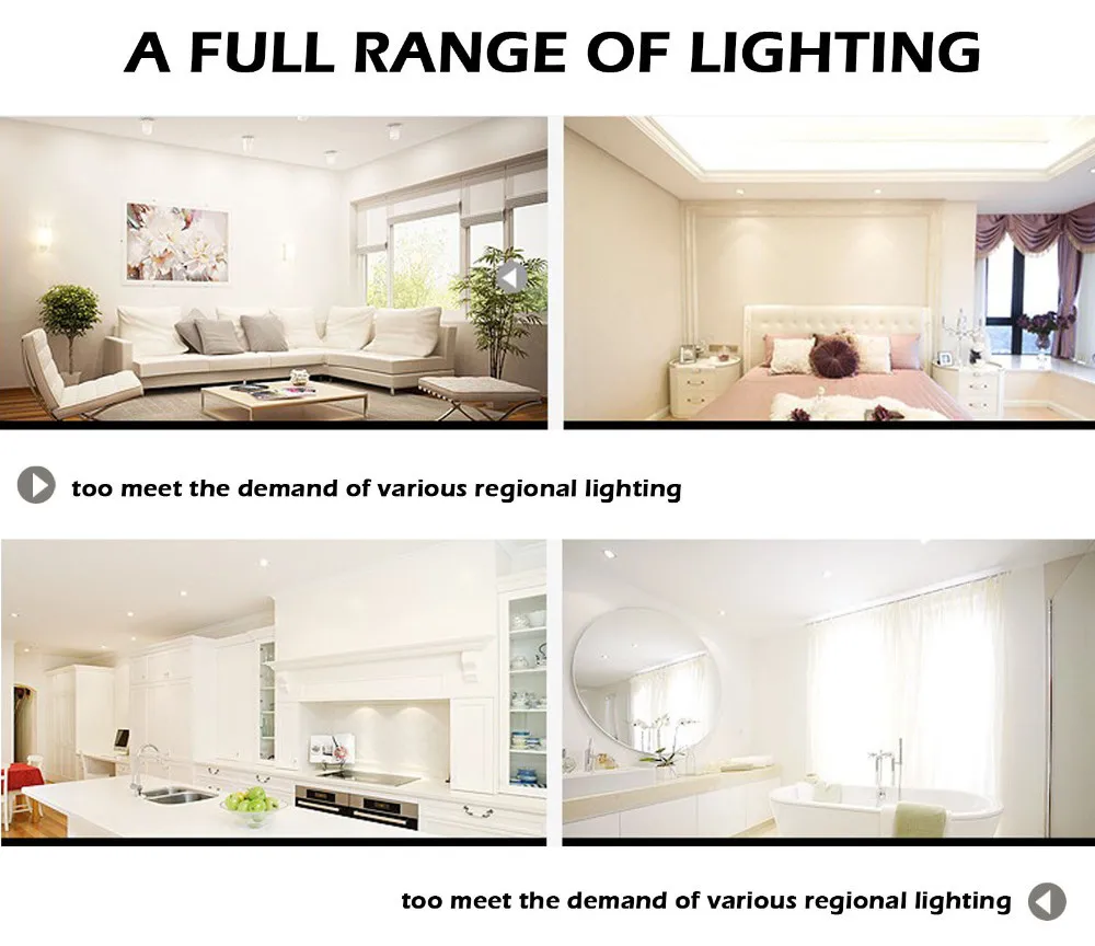 Встраиваемый светодиодный светильник лампы 9 Вт для Домашнее освещение украшение, белый теплый белый бренд оптом