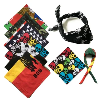 

New Fashion Hip Hop Skull Punk Paisley Bandanas For Women/Mens Head Scarf Scarves Headwrap Wristband Pirate and Neckerchief